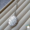 Кулон Дзеркало 18*25 Ажур. Колір срібло. На ланцюжку